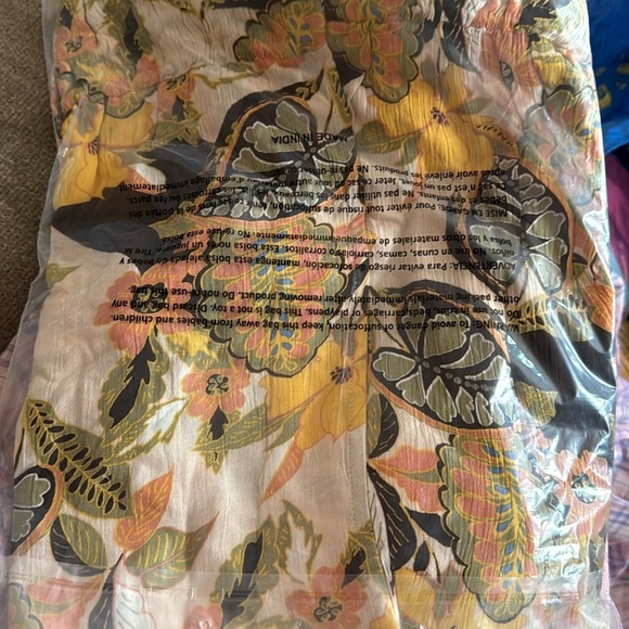 Jessica Simpson Chiffon Lailaa Duster Cloverfield Green Black Orange Size M - Picture 4 of 4